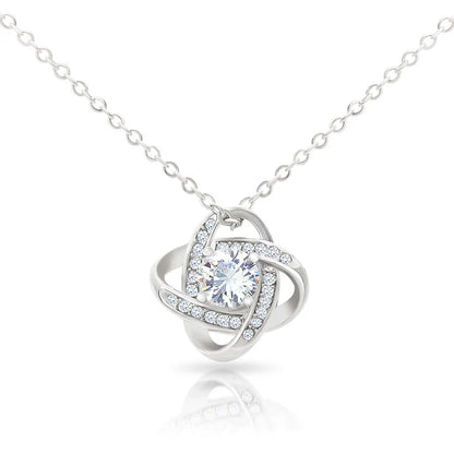 "To my Daughter" Forever Love Knot Necklace