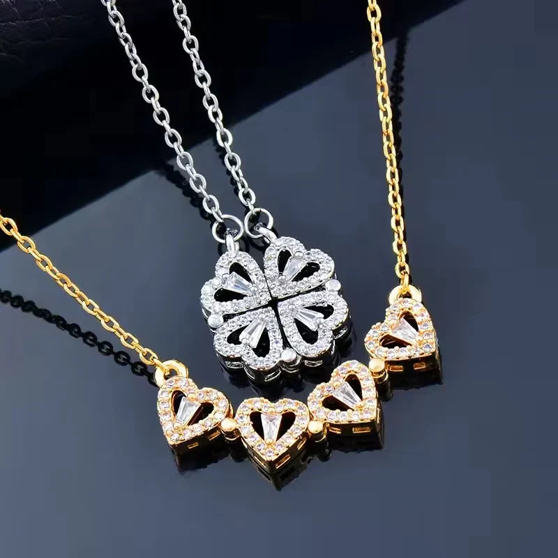 "To my Daughter" - Four Leaf Clover Lucky Charm Necklace