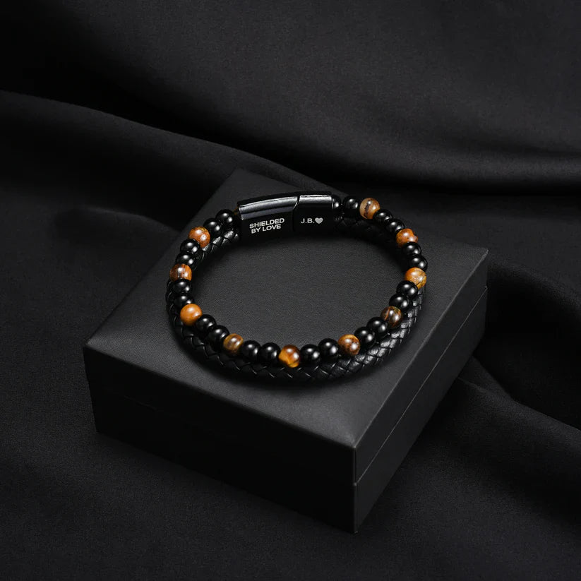 "To my Son" Tiger Eye Protection Bracelet