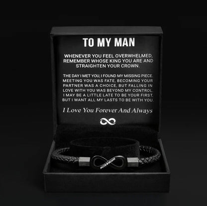 "To My Man" - Infinity Bracelet