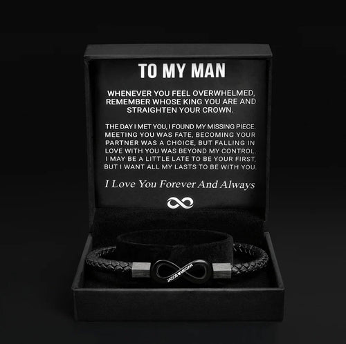 "To My Man" - Infinity Bracelet