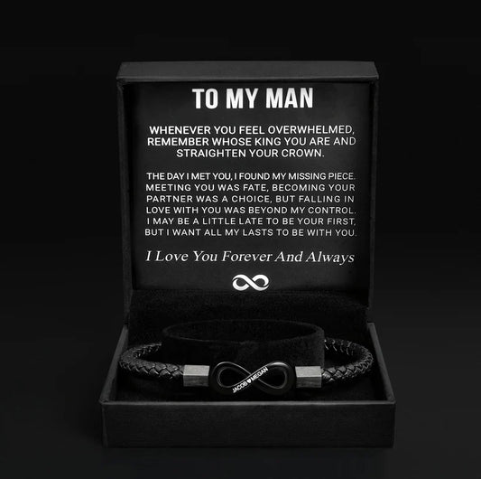 "To My Man" - Infinity Bracelet